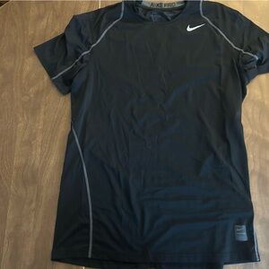 Large, Black, Nike Compression T-Shirt